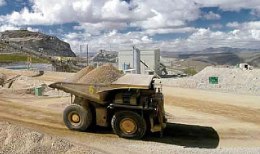 Erztransport auf einer Mine von Barrick Gold; Bild: Barrick Gold