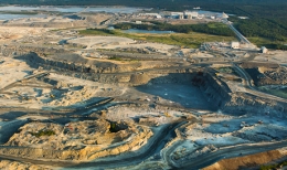 Luftansicht der Canadian Malartic-Mine von Osisko Mining