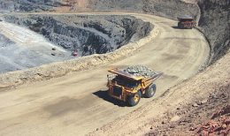 Die Songvang-Tagebaugrube in der Agnew Goldmine von Gold Fields in Australien