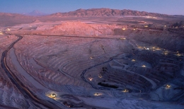 Die größte Kupfermine der Welt Escondida in Chile