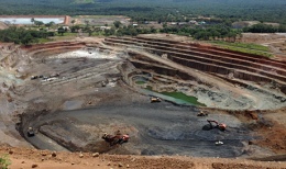 Die Grube auf der Kupfermine Kipoi von Tiger Resources; Foto: Tiger Resources