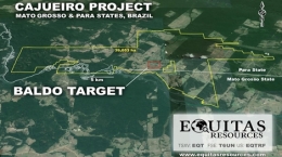 Das Zielgebiet Baldo; Quelle: Equitas Resources