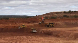 Tagebau auf der Matilda-Mine; Foto: Blackham Resources