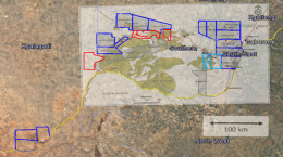 Das Projektgebiet von Giyani Gold in Botswana; Quelle: Giyani Gold