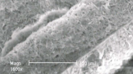 Mit Nanotubes versetzer Stoff (Prototyp); Quelle: I-Minerals